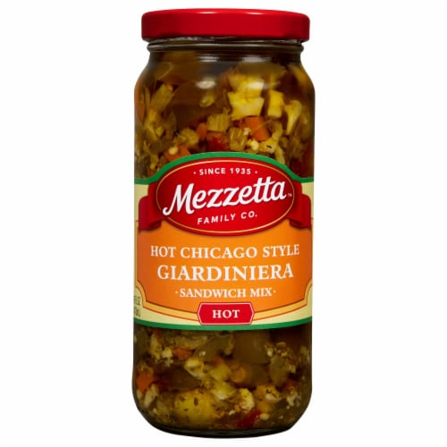 Mezzetta™ Hot Giardiniera Italian Sandwich Mix Perspective: front