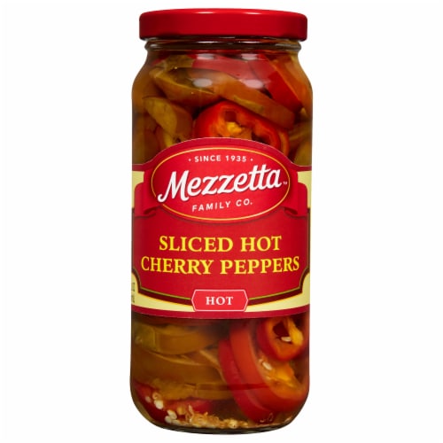 Mezzetta™ Deli-Sliced Hot Cherry Peppers Perspective: front