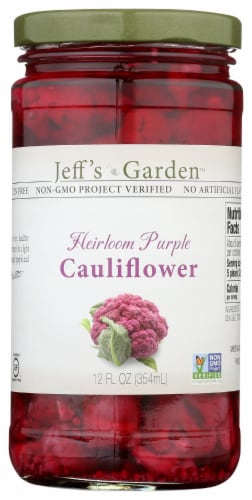 Jeff's Garden™ Heirloom Purple Cauliflower Perspective: front