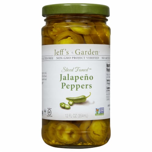 Jeff's Naturals Sliced Tamed Jalapeno Peppers Perspective: front