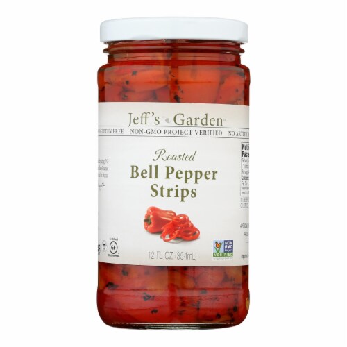 Jeff's Garden™ Roasted Bell Pepper Strips Perspective: front