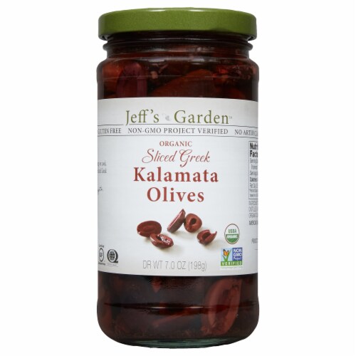 Jeff's Naturals Sliced Kalamata Olives Perspective: front