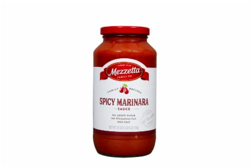 Mezzetta Napa Valley Homemade Spicy Marinara Pasta Sauce Perspective: front