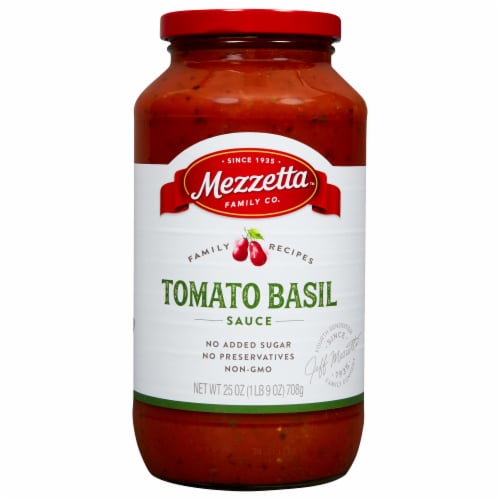 Mezzetta Napa Valley Homemade Tomato & Sweet Basil Pasta Sauce Perspective: front