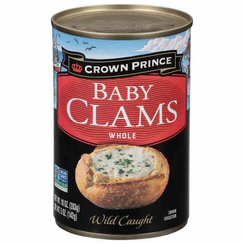 Crown Prince Boiled Baby Clams Perspective: front