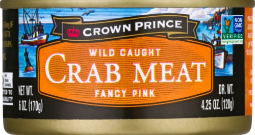 Crown Prince Fancy Pink Crab Meat Perspective: front