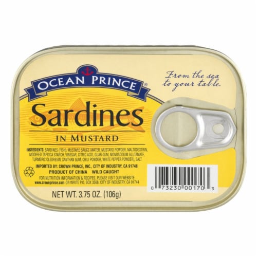 Ocean Prince Sardines in Mustard Perspective: front