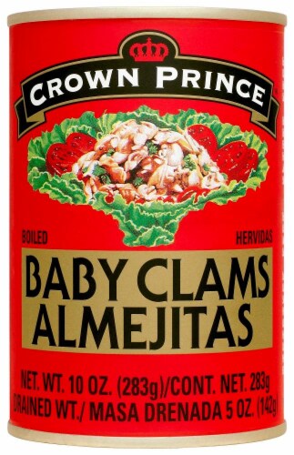 Crown Prince Boiled Baby Clams Perspective: front