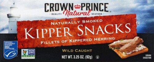 Crown Prince® Natural Wild Caught Kipper Snacks Perspective: front