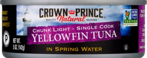 Crown Prince Natural Yellowfin Tuna In Spring Water Perspective: front