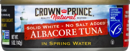 Crown Prince in Spring Water Natural Albacore Tuna Perspective: front