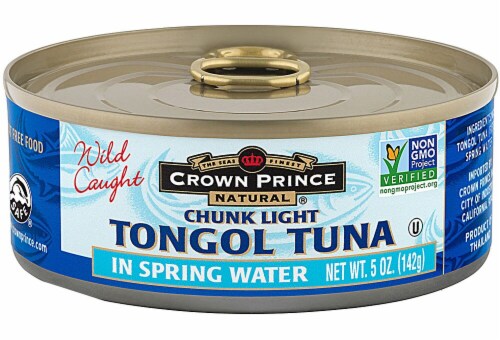 Crown Prince Natural Tongul Tuna Chunk Light In Spring Water Perspective: front