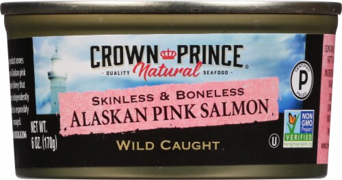 Crown Prince Natural Skinless & Boneless Pacific Pink Salmon Perspective: front