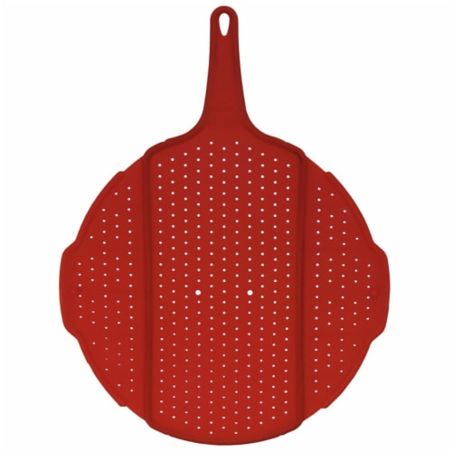 Squish 6013570 Red Polypropylene, TPR Collapsible Splatter Screen Perspective: front