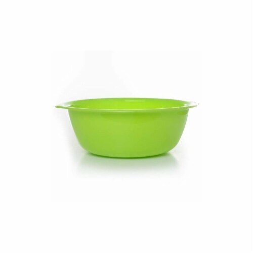 Bonita Home 2324652 8 Litre Plastic Basin, Green - Case of 24 Perspective: front