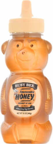 Busy Bee Squeeze Honey Bear Perspective: front