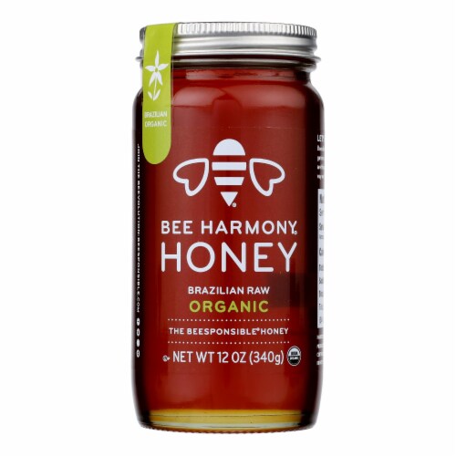 Bee Harmony® Organic Raw Brazil Honey Perspective: front