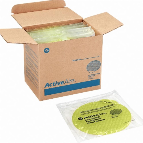 Georgia-Pacific Urinal Screen,Round,Yellow,3.68 oz,PK12  48265 Perspective: front