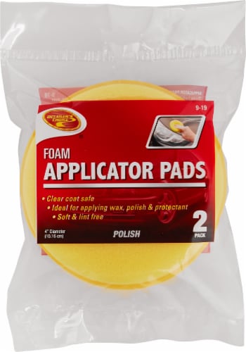 The Detailer's Choice® Foam Applicator Pads - Yellow Perspective: front
