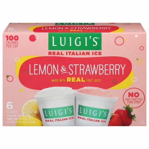 Luigi’s Lemon & Strawberry Italian Ice