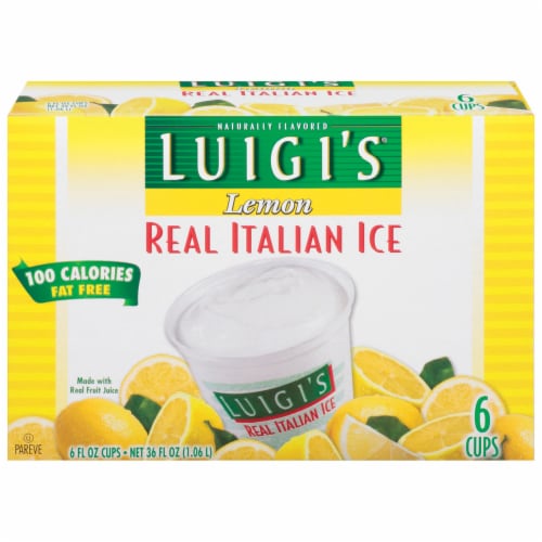 Luigi's® Lemon Italian Ice Perspective: front