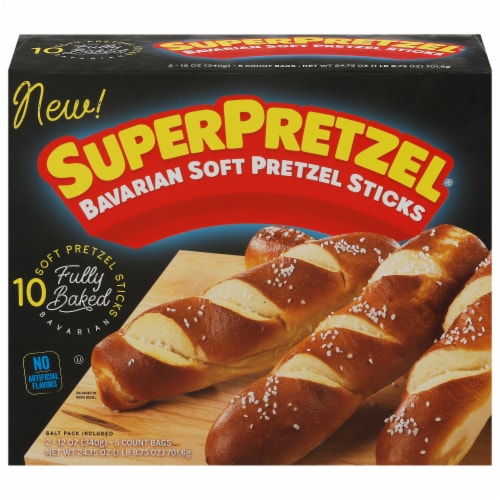SuperPretzel® Bavarian Soft Pretzel Sticks Perspective: front