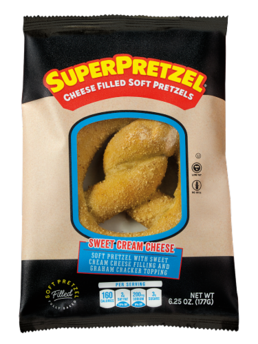 SuperPretzel® Sweet Cream Cheese Filled Soft Pretzels Perspective: front