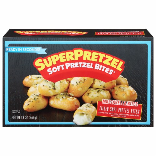 SuperPretzel Soft Pretzel Mozzarella Cheese Bites Perspective: front