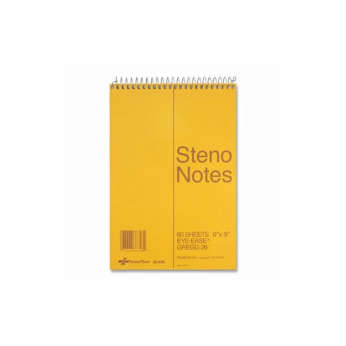 National® PAD,STENO,GREGG,60 SH,GN 36646 Perspective: front