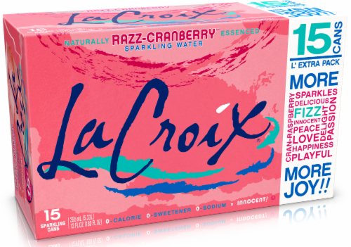 LaCroix Cran-Raspberry Sparkling Water Perspective: front