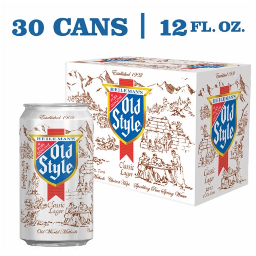 Old Style Beer American Lager Perspective: front