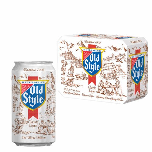 Old Style Beer American Lager Perspective: front
