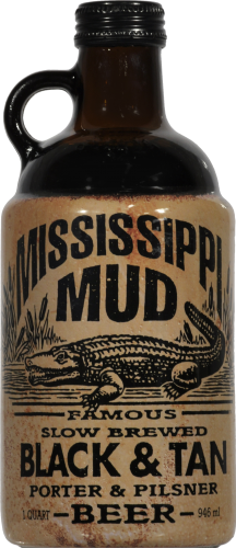 Mississippi Mud Black & Tan Beer Perspective: front