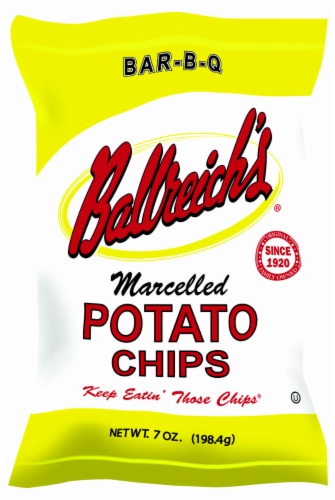 Ballreich's Bar-B-Q Potato Chips Perspective: front