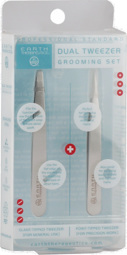 Earth Therapeutics Dual Tweezer Groom Set Perspective: front