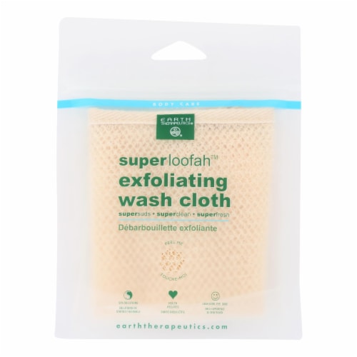 Earth Therapeutics Super Loofah Exfoliating Wash Cloth Perspective: front