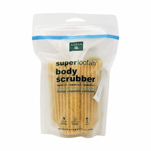 Earth Therapeutics Loofah - Super - Body Scrubber - Green - 1 Count Perspective: front