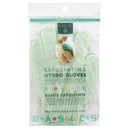 Earth Therapeutics Exfoliating Hydro Gloves Perspective: front