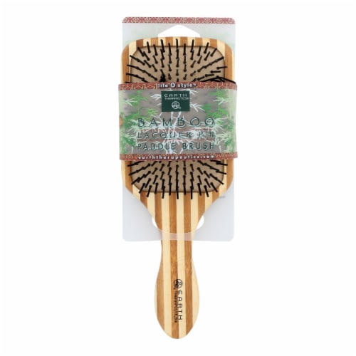 Earth Therapeutics® Bamboo Paddle Brush Perspective: front