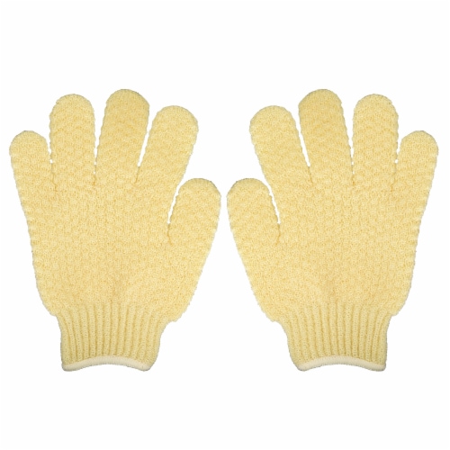 Earth Therapeutics Exfoliating Hydro Gloves Natural - 1 Pair Perspective: front