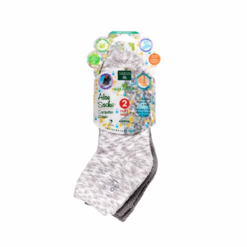 Earth Therapeutics Aloe Grey Spa Socks, 2 ct - Fry's Food Stores