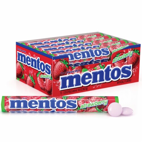 Mentos® Strawberry Chewy Mints Perspective: front