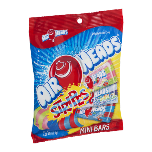 Airhead Stripes Mini Peg Bag Candy Perspective: front