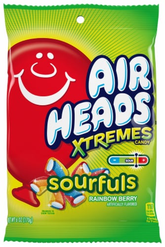 Airheads® Xtremes Rainbow Berry Sourfuls Candy Perspective: front