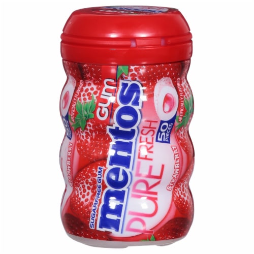 Mentos® Pure Fresh Sugar-Free Strawberry Gum Perspective: front