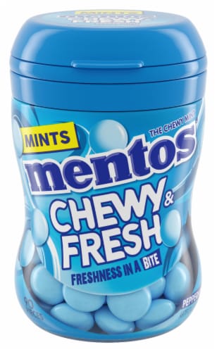 Mentos Chewy & Fresh Peppermint Chewy Mints Perspective: front