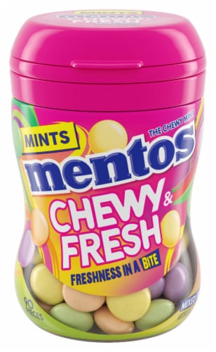 Mentos Chewy & Fresh Mixed Fruit Chewy Mints Perspective: front