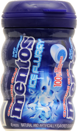 Mentos Ice Flurry Gum Perspective: front
