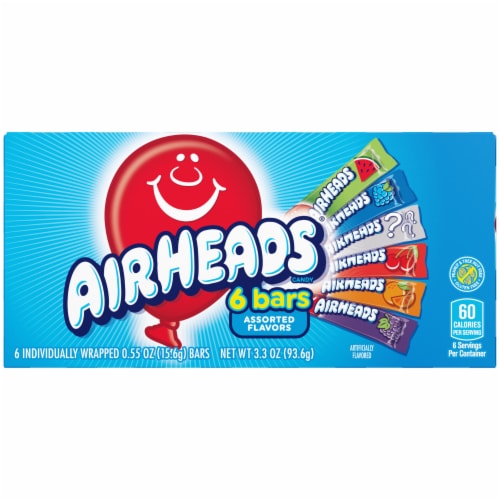 Airheads Theater Pack Assorted Fruit Flavored Bars Perspective: front