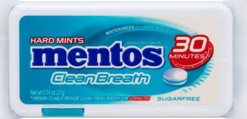 Mentos® CleanBreath Wintergreen Hard Mints Perspective: front